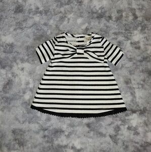 Max Studio Striped Baby Top with bow